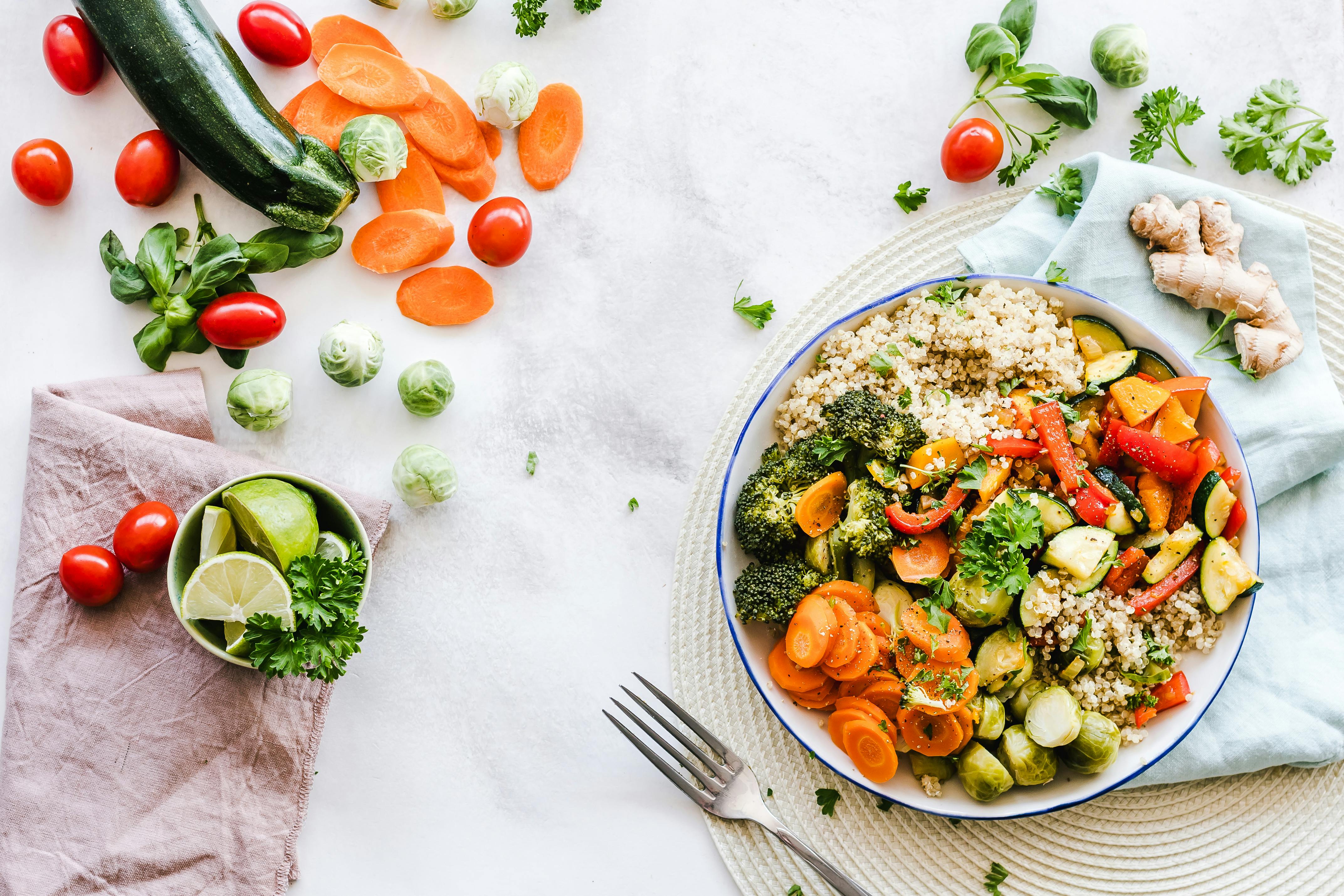 Healthy hydration food and water