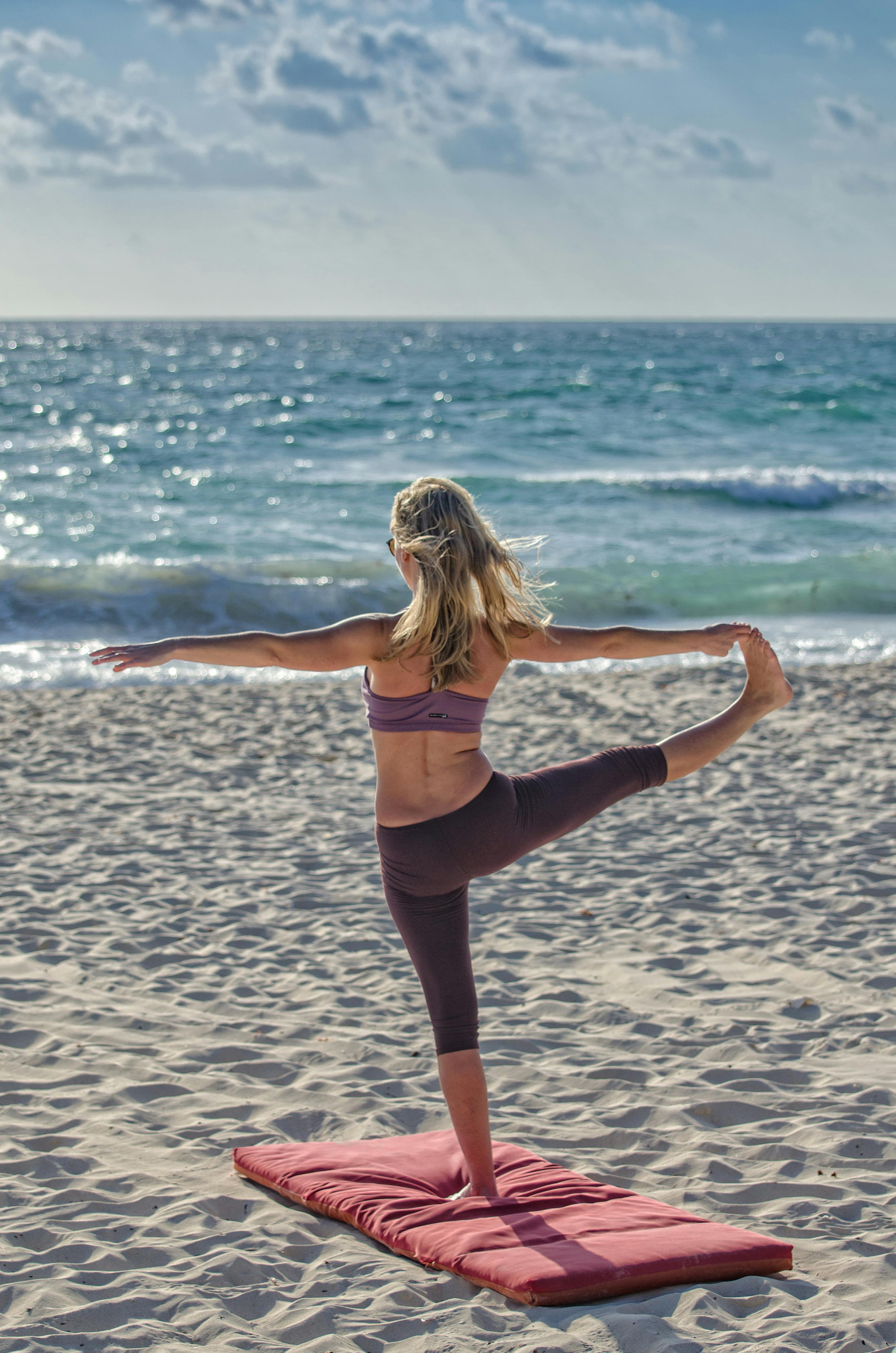 Person stretching in a morning routine